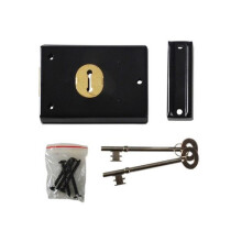 Yale Locks 60402305077 P402 Rim Lock Grey Finish 102 x 76mm Visi