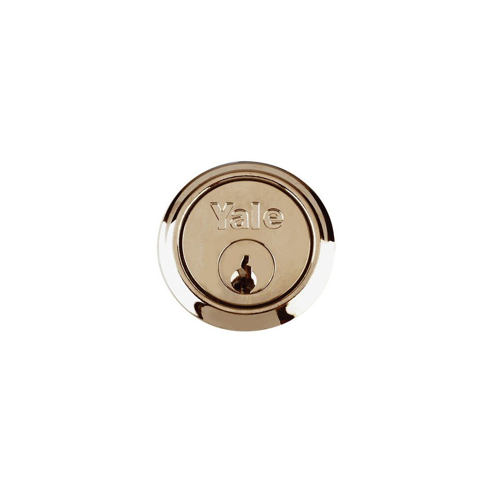 Yale Locks 631109035162 P1109 Replacement Rim Cylinder & 2 Keys Chrome Finish Visi