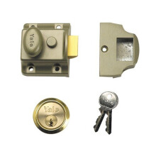 Yale Locks 630723101322 723 Deadlatch 40mm Backset ENB Finish Box