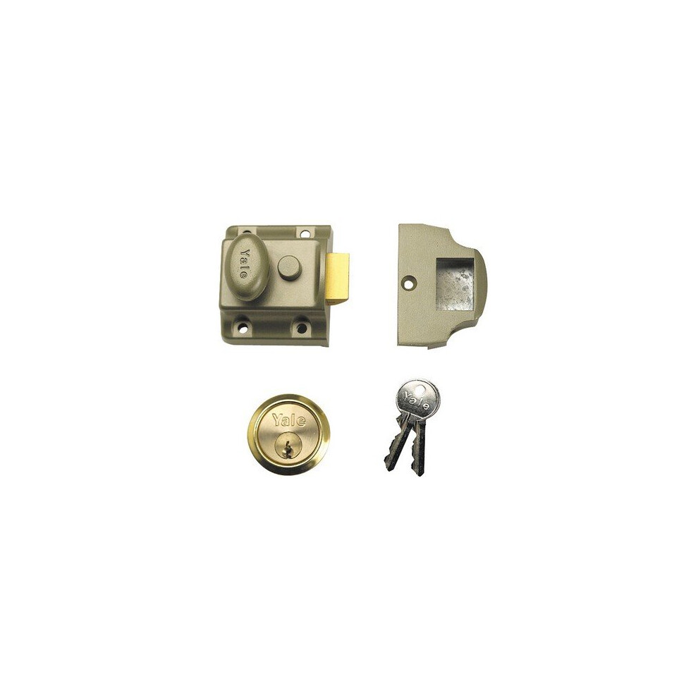 Yale Locks 630723101322 723 Deadlatch 40mm Backset ENB Finish Box