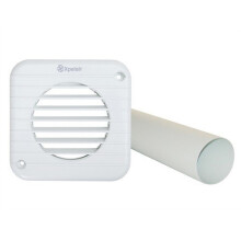 Xpelair 93021AW Wall Kit Walltube and Grille 150mm