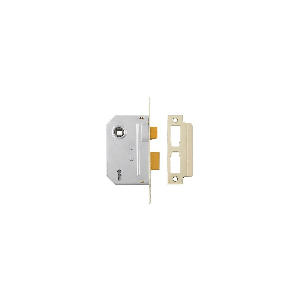 Yale Locks 650320105025 PM320 3 Lever Mortice Sashlock Polished Brass 65mm 2.5in