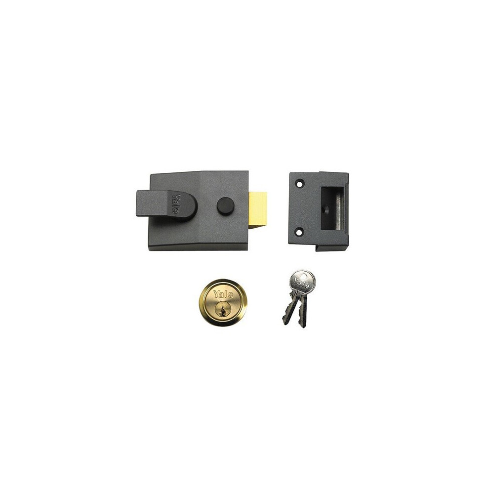 Yale Locks 630088005702 P88 Standard Nightlatch 60mm Backset DMG Finish Visi