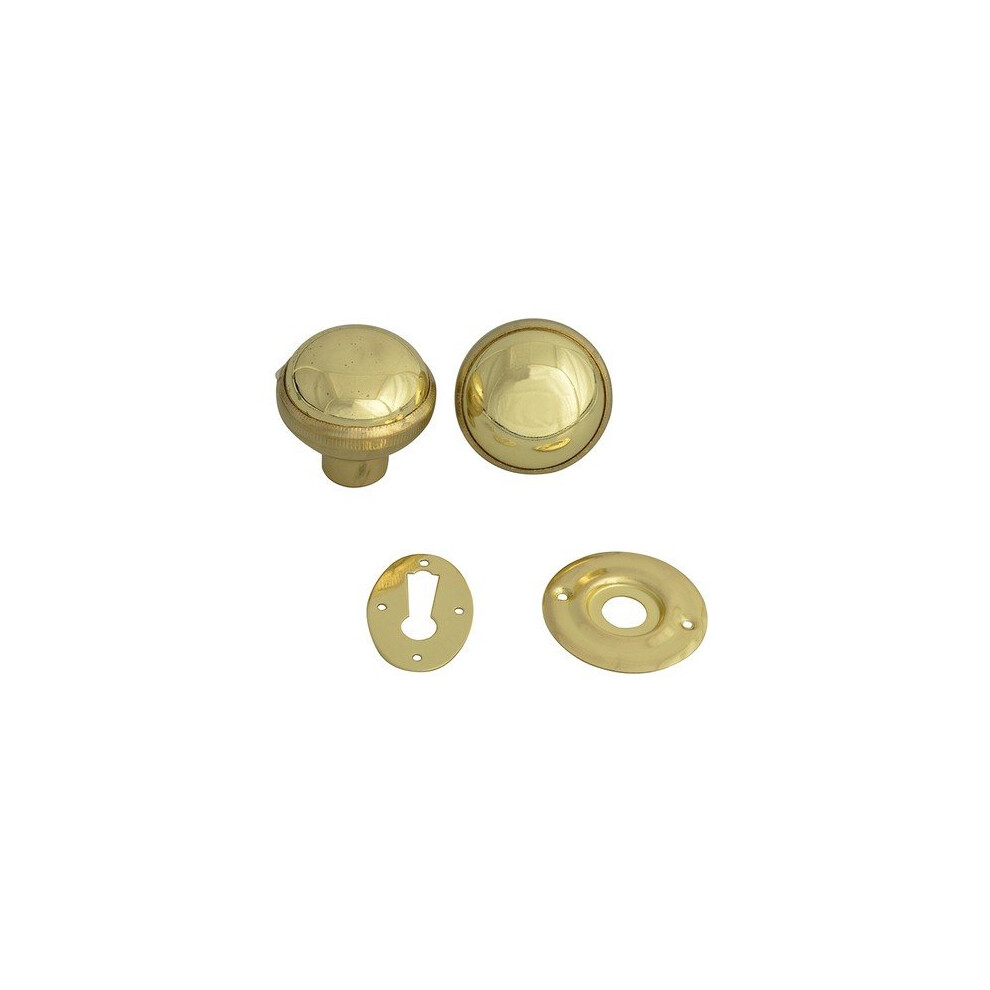 Yale Locks P405-PB P405 Rim Knob Polished Brass Finish
