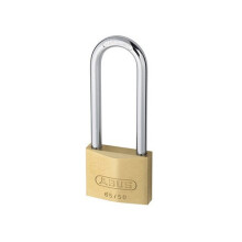 ABUS 6550LSC 65/50HB80 50mm Brass Padlock 80mm Long Shackle Carded