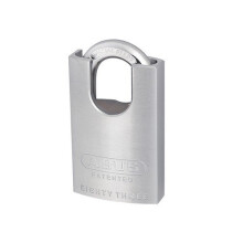 ABUS 8350CSC 83/50C 50mm Chrome Plated Brass Padlock Hardened Close Shackle