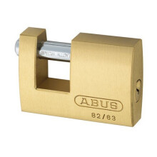 ABUS 8263C 82/63 63mm Monoblock Brass Shutter Padlock Carded