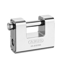 ABUS 9280C 92/80 80mm Monoblock Brass Body Shutter Padlock Carded