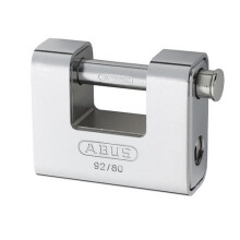 ABUS KA20060 92/80 80mm Monoblock Brass Body Shutter Padlock Keyed 8522