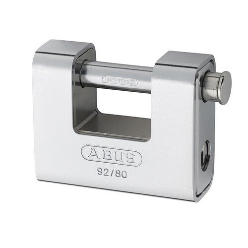 Abus ABUS KA20060 92/80 80mm Monoblock Brass Body Shutter Padlock Keyed 8522