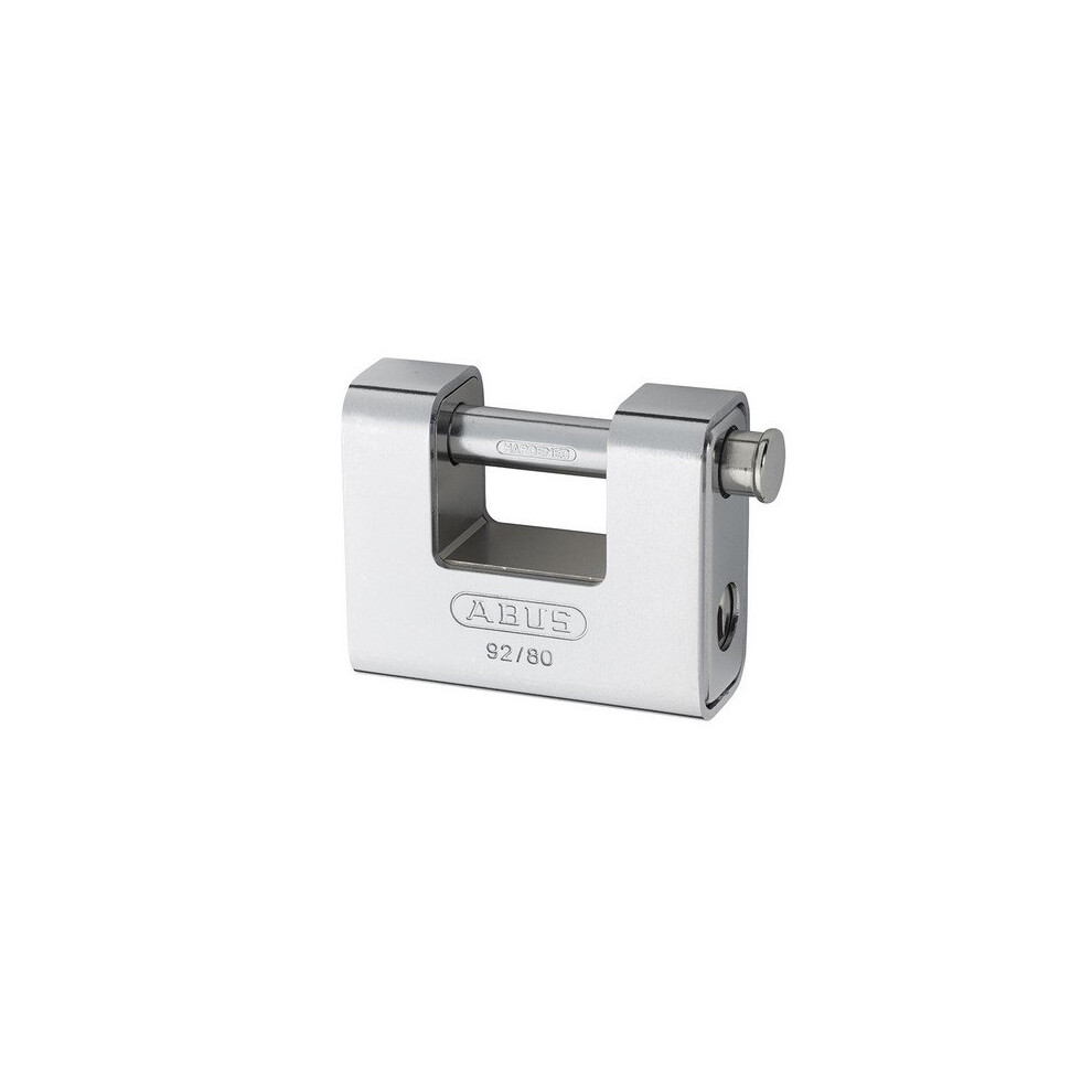 Abus Ka20060 92/80 80Mm Monoblock Brass Body Shutter Padlock Keyed 8522