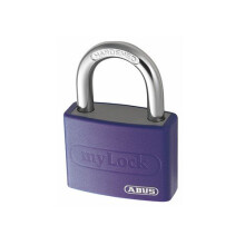 ABUS KA49937 T65AL/40 40mm My Lock Aluminium Padlock Violet Body Keyed 6401
