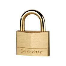 Master Lock 655 Solid Brass 50mm Padlock With Brass Plated Shackle