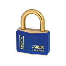 ABUS KA37826 T84MB/40 40mm Blue Safety First Rustproof Padlock Keyed 8406