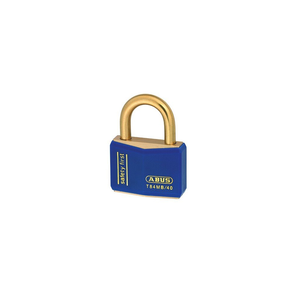 ABUS KA37826 T84MB/40 40mm Blue Safety First Rustproof Padlock Keyed 8406