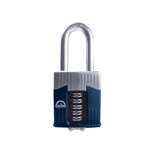Squire Squire WARRIOR COMBI 65/2.5 Warrior High-Security Long Shackle Combination Padlock 65mm
