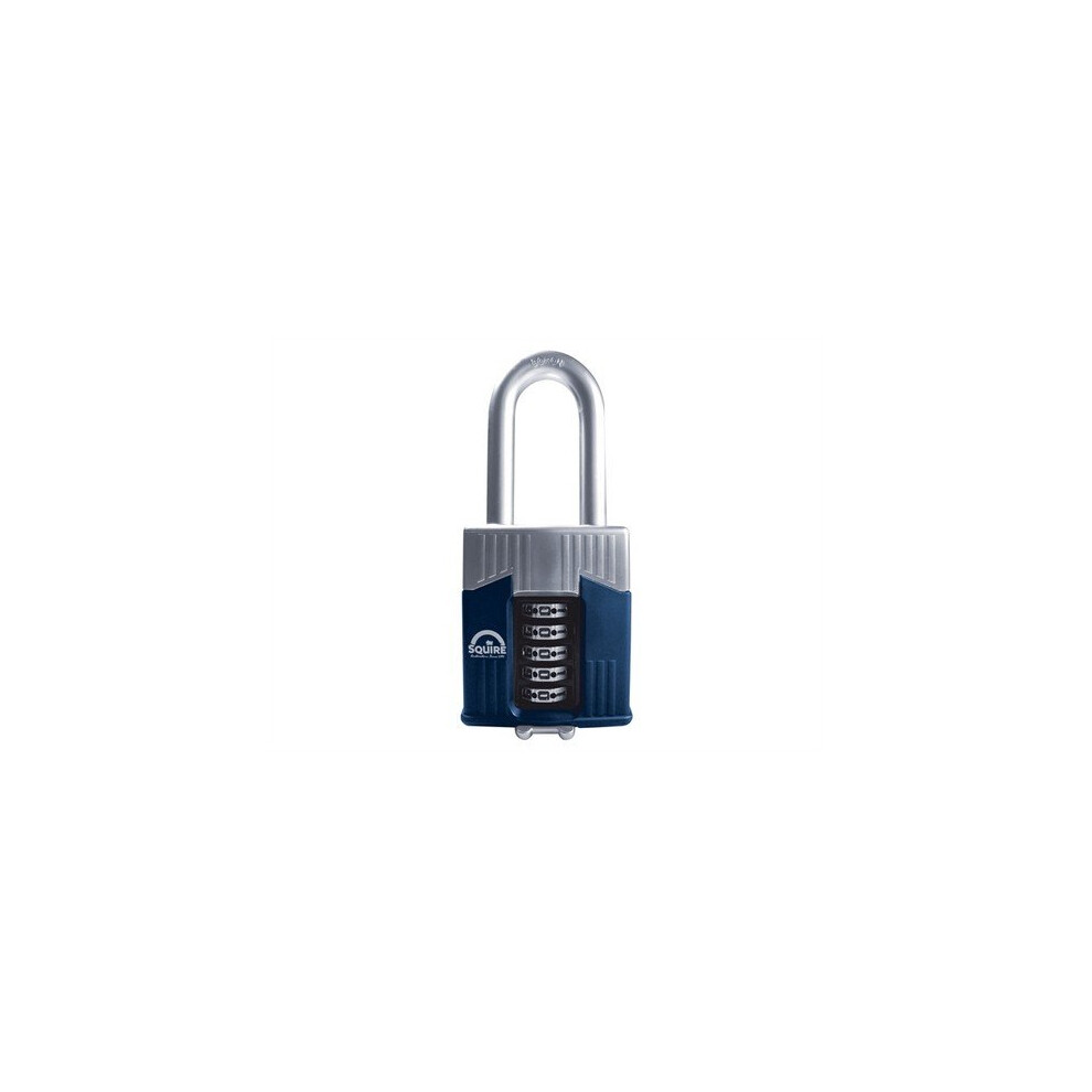 Squire WARRIOR COMBI 65/2.5 Warrior High-Security Long Shackle Combination Padlock 65mm