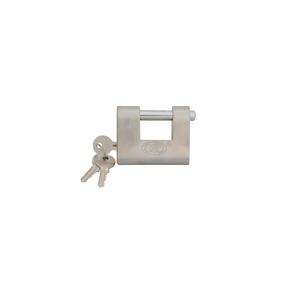 Faithfull FAIPLB80SHUT Brass Shutter Padlock 80mm