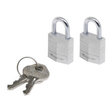 MASTERLOCK Set van 2 aluminium hangsloten 20mm