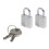 Master Lock MASTERLOCK Set di 2 lucchetti in alluminio 20mm 1