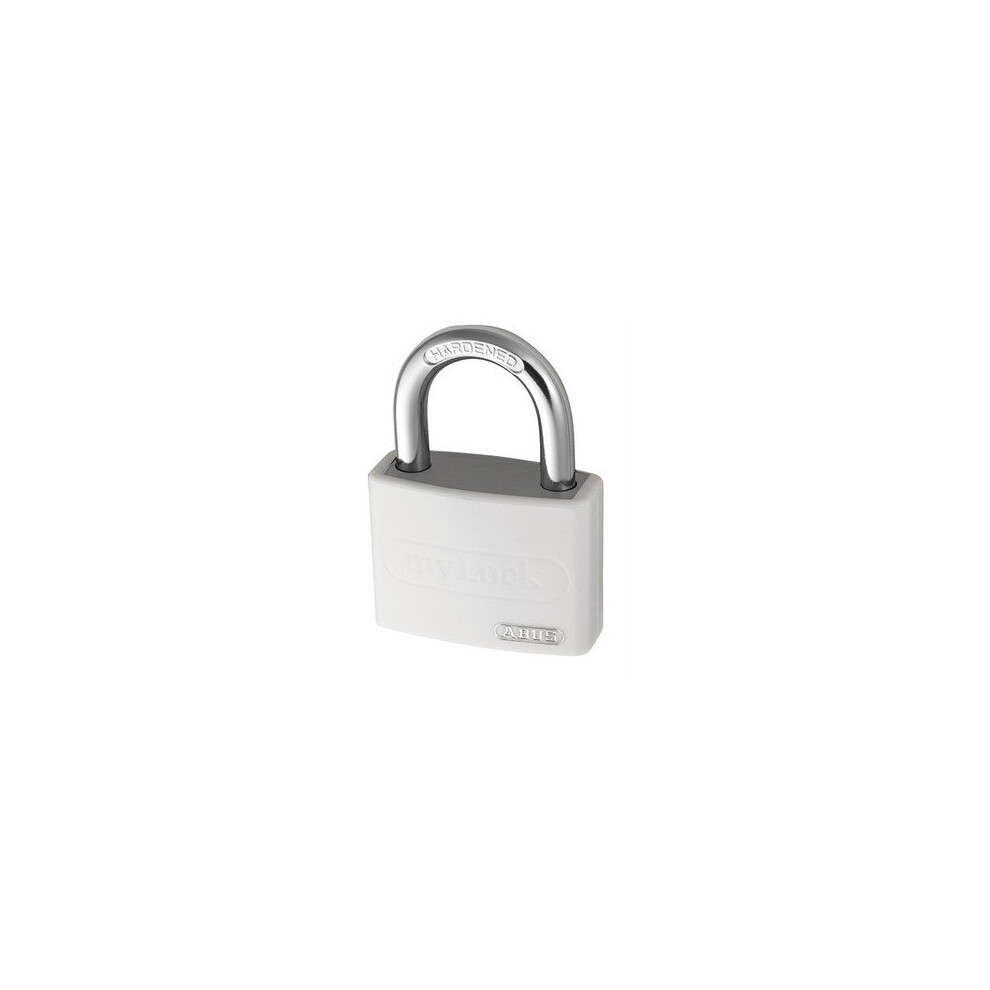 ABUS KA49947 T65AL/40 40mm My Lock Aluminium Padlock White Body Keyed 6401