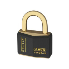 ABUS T84MB40 T84MB/40 40mm Black Nautic Rustproof Padlock