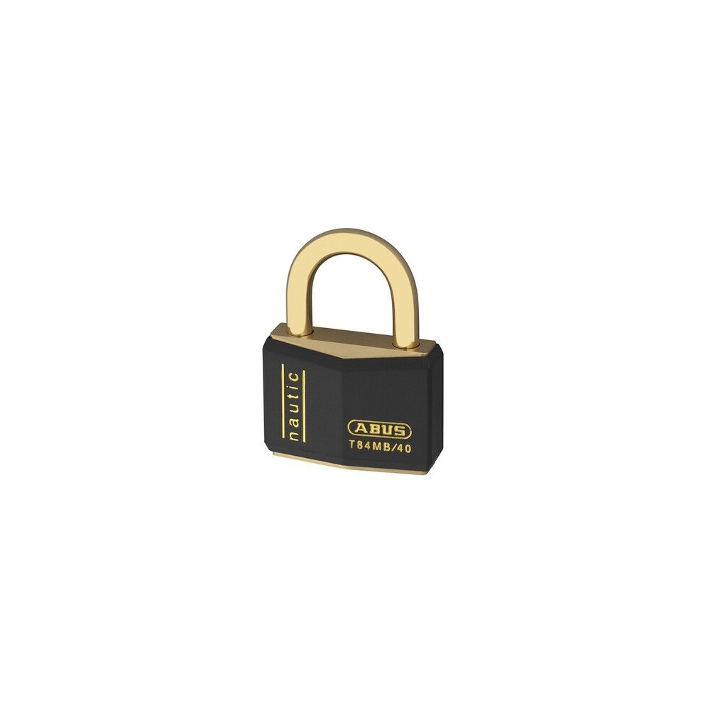 ABUS T84MB40 T84MB/40 40mm Black Nautic Rustproof Padlock