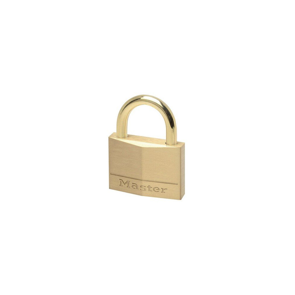 Master Lock 645 Solid Brass 45mm Padlock With Brass Plated Shackle