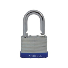 Faithfull FAIPLLAM50 Laminated Steel Padlock 50mm 3 Keys