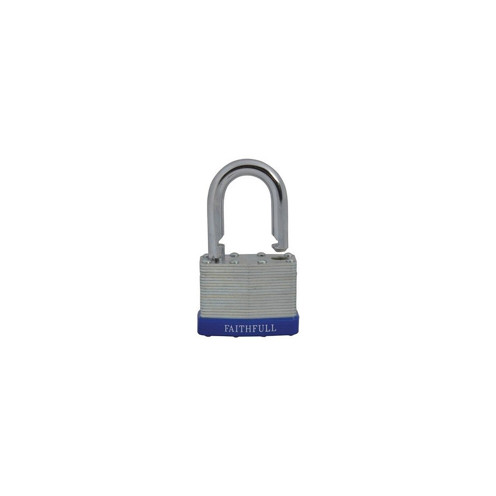Faithfull Faipllam50 Laminated Steel Padlock 50Mm 3 Keys