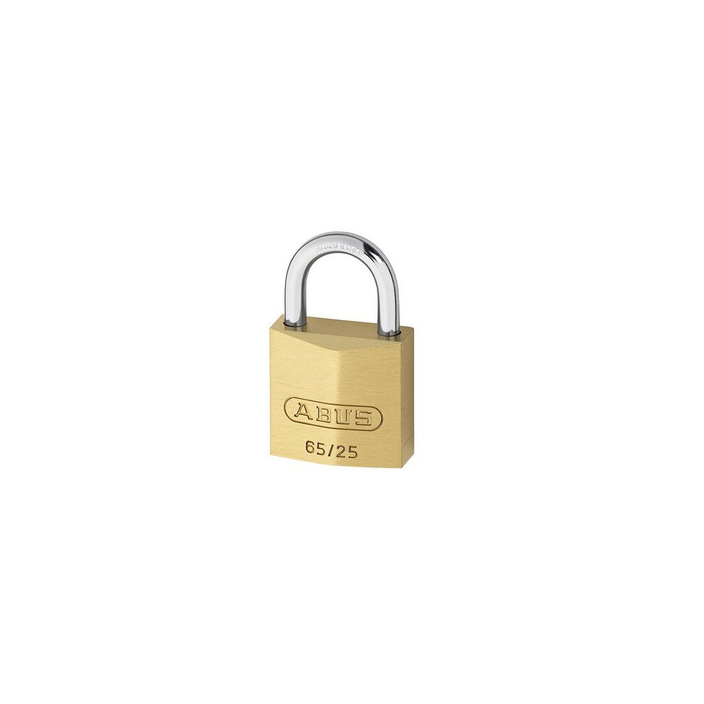 ABUS 6525 65/25 25mm Brass Padlock