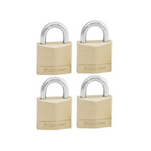 Master Lock 130Q Solid Brass 30mm Padlock 4 Pin - Keyed Alike x 4