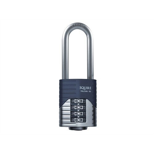 Squire Squire VULCAN COMBI 50/2.5 Vulcan Long Boron Shackle Combination Padlock 50mm