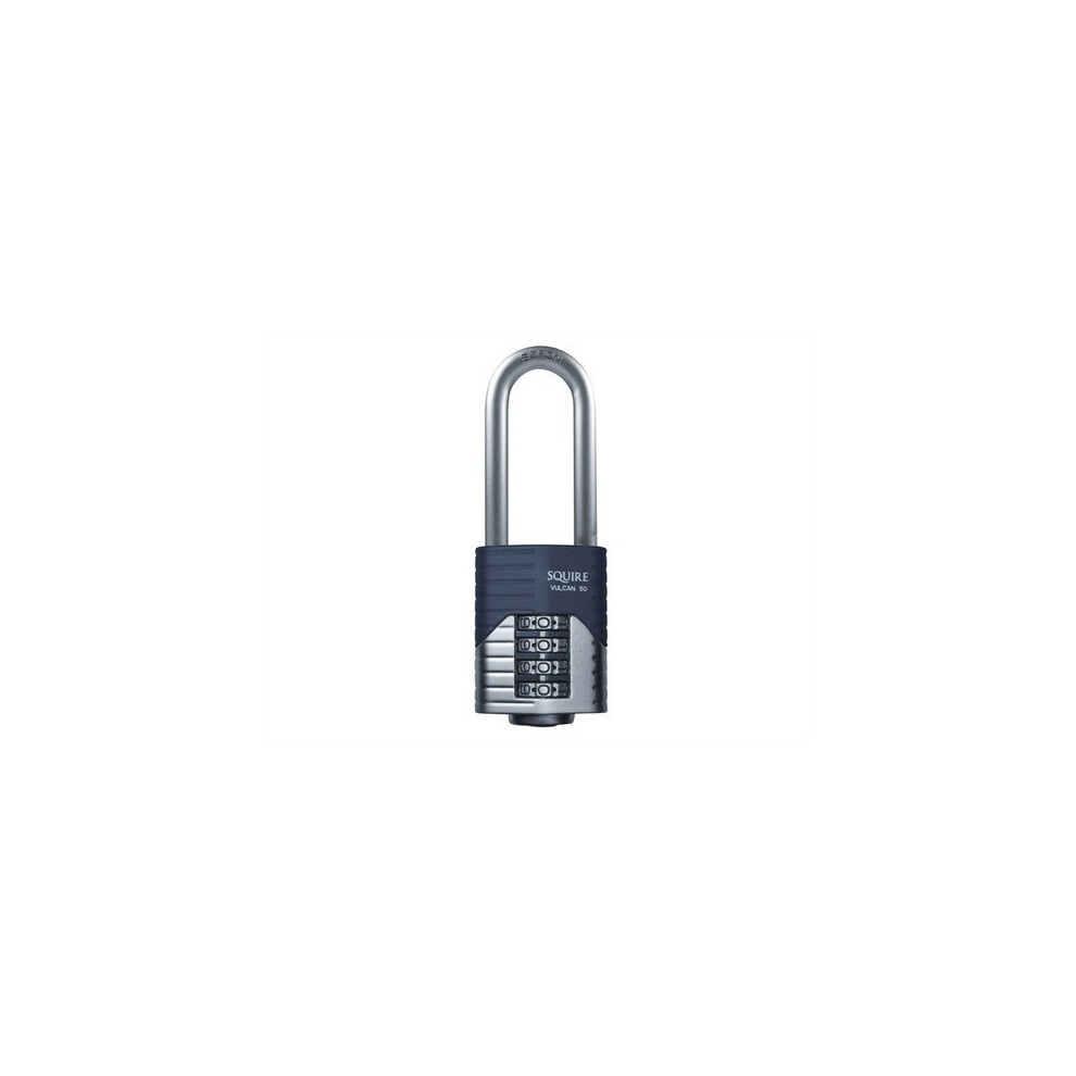 Squire VULCAN COMBI 50/2.5 Vulcan Long Boron Shackle Combination Padlock 50mm