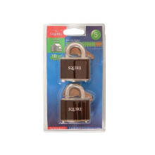 Squire 35T Stronglock Card Padlocks 38mm Open Shackle Keyed Pack of 2