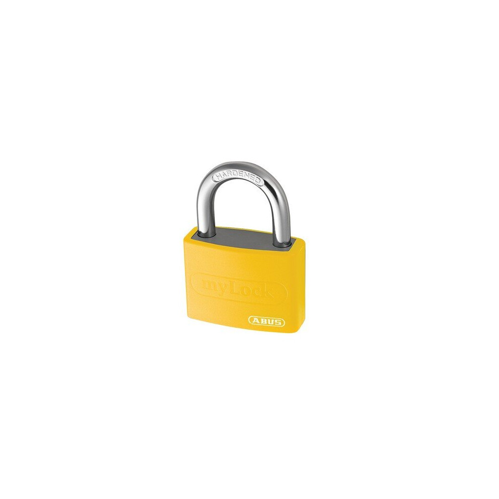 ABUS KA49934 T65AL/40 40mm My Lock Aluminium Padlock Yellow Body Keyed 6401