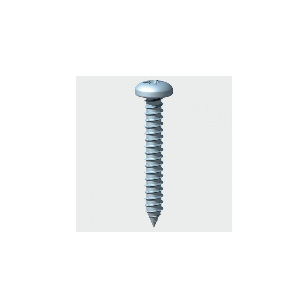 TIMco 00638CPAZP Self Tapping Screw PZ2 PAN BZP 6 x 3/8" 2Bag of 5