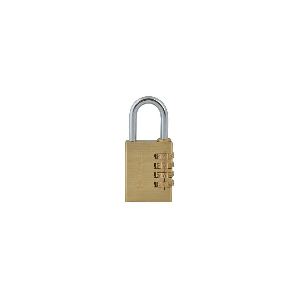 Faithfull FAIPLB38COM Brass Combination Padlock 38mm