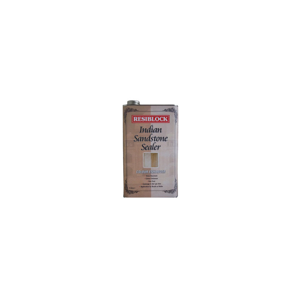 Everbuild RBINDENH5 Resiblock Indian Sandstone Sealer Colour Enhancer 5 Litre