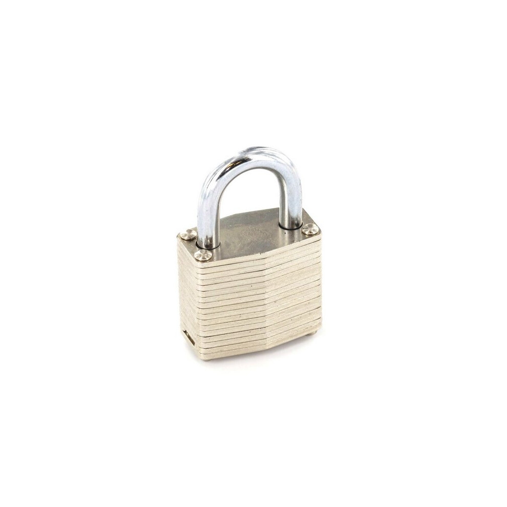 Securit S1114 Laminated Padlock Brass Cylinder 30Mm Pack Of 1 5019923111149