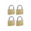 Master Lock Master Lock 150Q Solid Brass 50mm Padlock 5 Pin - Keyed Alike x 4 1