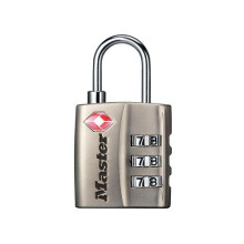 Master Lock 4680NKL TSA 3 Digit Combination Nickel 30mm Padlock