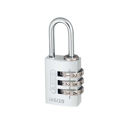 Abus ABUS 14520SIL 145/20 20mm Aluminium Combination Padlock Silver 46574