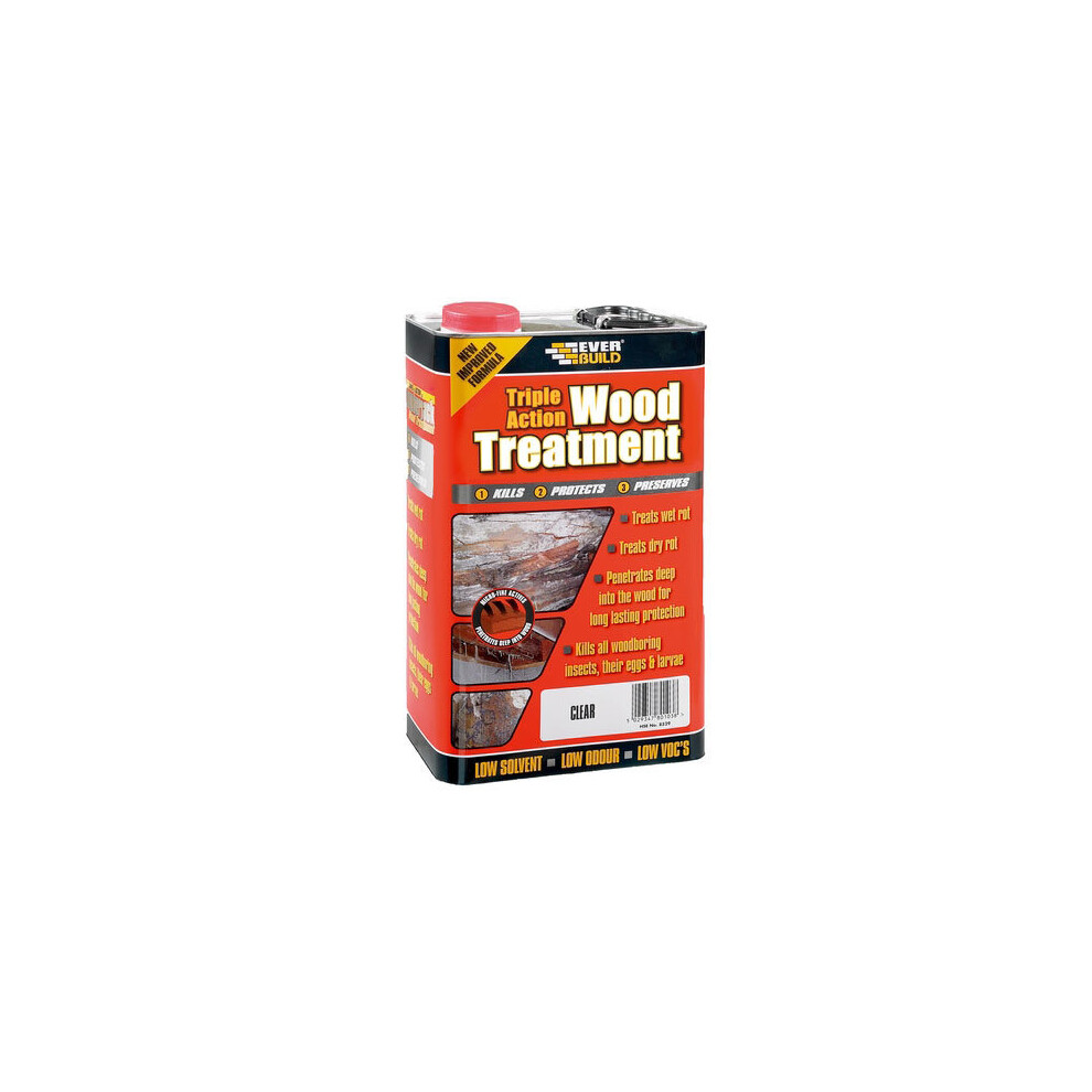 Everbuild Triple Action Wood Treatment 5 Litre