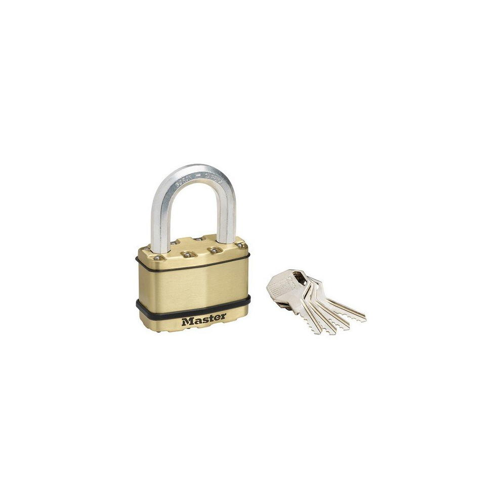 Master Lock M15BLF Excell Brass Finish 64mm Padlock 5 Pin