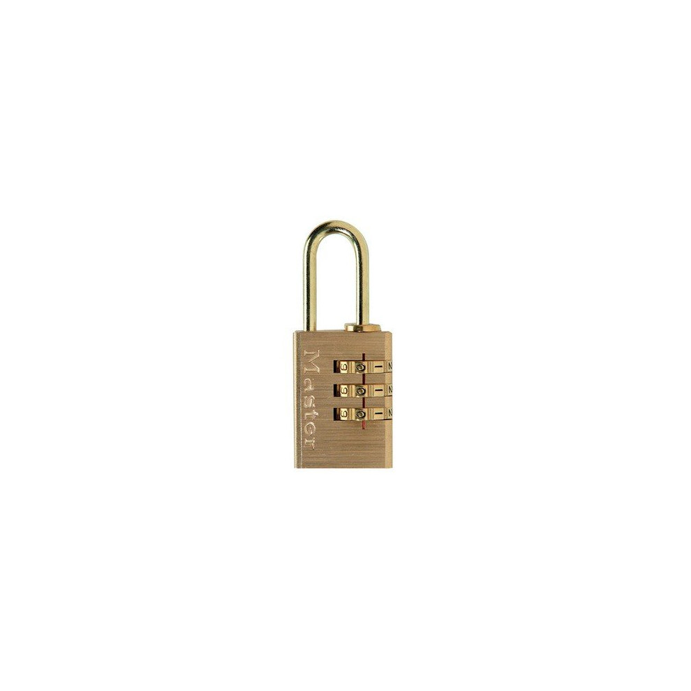 Master Lock 620 Brass Finish 20mm 3 Digit Combination Padlock