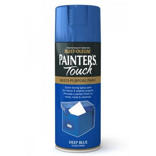 Rust-Oleum Rust-Oleum AE0040009E8 Painters Touch Deep Blue Gloss Multi Purpose Spray Paint 400ml