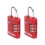 Master Lock Master Lock 4686EURT TSA Combination Zinc Padlocks 3 Digit 30mm x 2 1