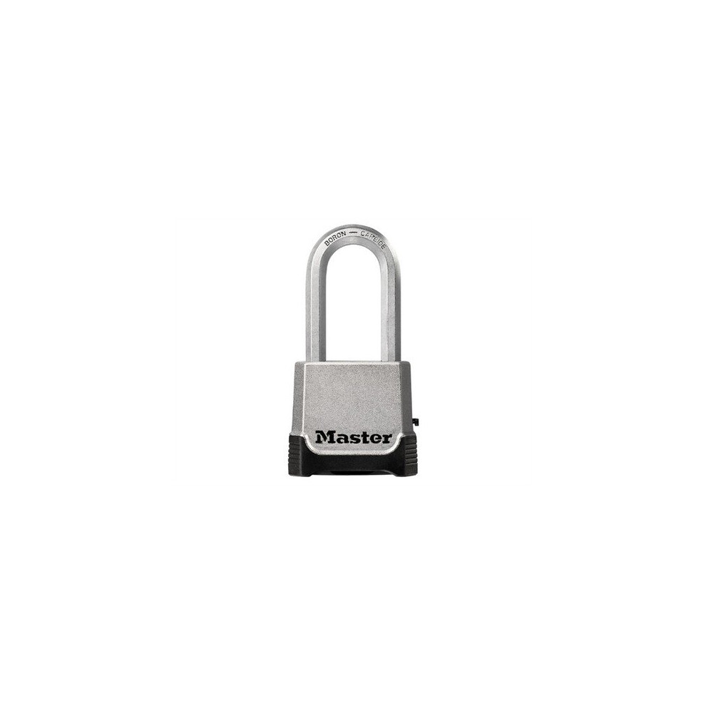 Master Lock Lucchetto Ad Alta Sicurezza [Combinazione E Chiave] [Zinco] [Esterno] M176EURDLH - Ideale Per Portali, Garage, Lunghezza Arrchetto + Combinazione,Sconto-image