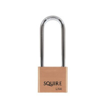 Squire LN4/2.5 LN4LS Lion Brass Padlock 5-Pin 40mm - 65mm Long Shackle